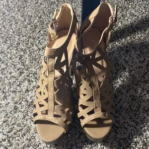Torrid Tan Gladiator Sandals with Strappy Design